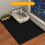 Grand tapis de litière pour chat, double couche, imperméable, antidérapant, bol de sable, filtre, tapis ... Grand tapis de litière pour chat, double couche, imperméable, antidérapant, bol de sable, filtre, tapis ...