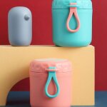 Grand thermos pour soupe chaude 500ml, tasse a djeuner avec cuillre anti - fuite, pot alimentaire isol ...