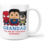 Grandad you are my superhero mug - gift for grandad superman spiderman batman present birthday christmas ...