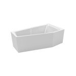 Grande baignoire d'angle riho rethink space l plug&play 180x110 cm - blanc - gauche - blanc - -