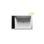 Grande baignoire duo acrylique riho savona 190x130 cm - blanc - blanc - -