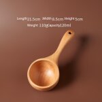 Grande cuillre a soupe en bois a long manche, louche, grande cuillre a dessert, grande cuillre a dner, ...
