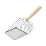 Grande pelle a litire pour chat, bote a litire intgre en acier inoxydable, pelle en fer, spatule ...