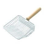 Grande pelle a litire pour chat, bote a litire intgre en acier inoxydable, pelle en fer, spatule ...
