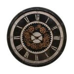 Grande pendule murale style r�tro et vintage d 76 cm