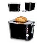 Grill pain noir design  deux fentes 850w tiroir ramasse miettes rchauffage, dconglation, ides cadeaux ...