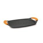Grill plancha basic stone 47x28, 50 induction revêtement façon pierre Grill plancha basic stone 47x28, 50 induction revêtement façon pierre