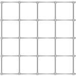 Grillage carr� galva 5 x 0, 5 m