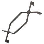 Grille double support casserole d'origine four cuisinire (481010651896 whirlpool)