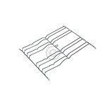 Grille gauche de maintien pour four whirlpool 480121103435