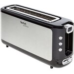 Grille pain avec 1 fente 1000w gris noir