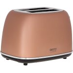 Grille pain avec 2 fentes 1000w cuivre