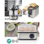 Grille - pain inox + cuiseur à oeufs pack déjeuner + presse - agrumes inox électriques Grille - pain inox + cuiseur à oeufs pack déjeuner + presse - agrumes inox électriques