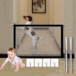 Grille de protection pliable pour chien, chat, chien, barri�re de s�curit�, barri�re de s�curit�, barri�re ...