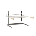 Grilloir support + grille 50 cm pour chemine / barbecue pierre