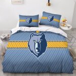 Grizzlies memphis parure de lit pi��ces x housse de couette et taies, bedding microfibre ensemble de ...