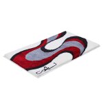 Grund b2381 - 234096 tapis de bain polyacrylique ultrasoft, blanc rouge, 70x120 cm Grund b2381 - 234096 tapis de bain polyacrylique ultrasoft, blanc rouge, 70x120 cm