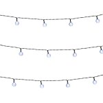 Grundig guirlande lumineuse solaire 9 m 50 lumi�res d�coration de no�l avec panneau solaire lumi�re blanche ...