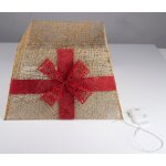 Grundig jupe de sapin de no�l - cadeau de panier avec lumi�res de no�l - 40x led - pliable - 45 x 45 ...