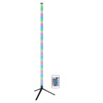 Grundig lampadaire led 120 cm - lampe sur pied rgb avec tlcommande - light bare pour salon et chambre ...