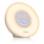 Grundig lampes de r�veil radio r�veil enceinte bluetooth aux et usb sons de la nature blanc