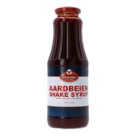 Gruno sirop shake fraise pour glace ijsdressing 990 ml - saveur fruit�e intense, parfait pour desserts ...