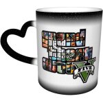 Gta - v - grand - theft - auto starry sky color changing mug porcelain cup ceramics home use office environmen ...