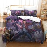 Guardians of the galaxy impression en d parure de couette avec fermeture eclair housse de couette respirantepo ...