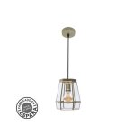 Guide pendentif 1xe27 cuir regx18x18cm