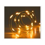 Guirlande 40 led chaud pile timer interieur 1. 95m