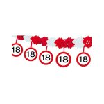 Guirlande anniversaire 18 ans 400x20cm taille unique