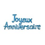 Guirlande ballons lettres anniversaire 4. 5m bleu
