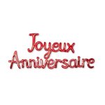 Guirlande ballons lettres anniversaire 4. 5m rouge