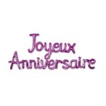 Guirlande ballons lettres anniversaire 4. 5m violet