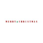 Guirlande banni�re merry christmas 3, 65 m
