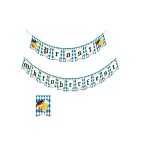 Guirlande banni�re - nikcorp - oktoberfest - 150 cm - drapeaux 19, 5x13, 5 cm - style bavarois