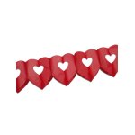 Guirlande coeurs mariage / saint - valentin rouge taille unique