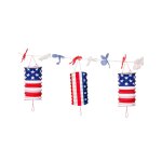 Guirlande de lampions usa 3m taille unique
