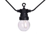 Guirlande led ext�rieure avec 10 ampoules chaudron 7. 5m blanc chaud 2700k