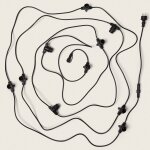 Guirlande led ext�rieure avec 10 douilles b22 10m noir ip44 noir