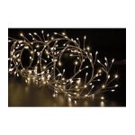 Guirlande lumineuse boa 5 m�tres 400 microled blanc chaud 8 jeux de lumi�re