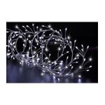 Guirlande lumineuse boa 5 m�tres 400 microled blanc froid 8 jeux de lumi�re