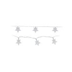 Guirlande lumineuse a etoiles edm - esprit de no�l - lumi�re chaude - 10 etoiles led - 1 m - 71318