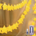 Guirlande lumineuse led - nlney - etoiles - 6m - 40 lumi�res - 8 modes chaleureux