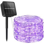Guirlande lumineuse exterieur solaire, 100 led 10m etanche ip65 avec 8 modes eclairage d'ambiance jolies ...