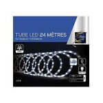 Guirlande lumineuse int�rieur et ext�rieur tube 24 m 432 led blanc froid et 8 jeux de lumi�re