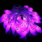 Guirlande lumineuse led - nikcorp - halloween - 30 fant�mes - multicolore - electrique