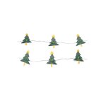 Guirlande lumineuse sapins edm - esprit de no�l - lumi�re chaude - 20 ampoules led - 1, 10 m - 71388