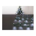 Guirlande lumineuse solaire 200 led blanc froid sur 20 m�tres avec 8 jeux de lumi�re