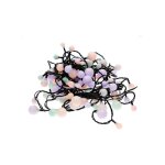 Guirlande lumineuse sph�rique edm - style guinguette - multicolore - 120 ampoules led - 14 m - 71015